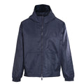 Louis Vuitton Reversible Windbreaker Jacket featuring Leather Logo Patch and Tonal Jacquard Pattern