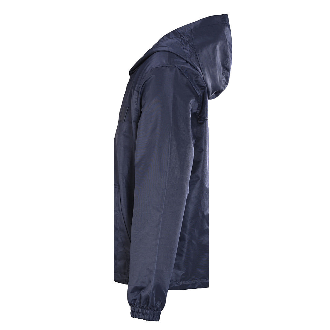 Louis Vuitton Reversible Windbreaker Jacket featuring Leather Logo Patch and Tonal Jacquard Pattern
