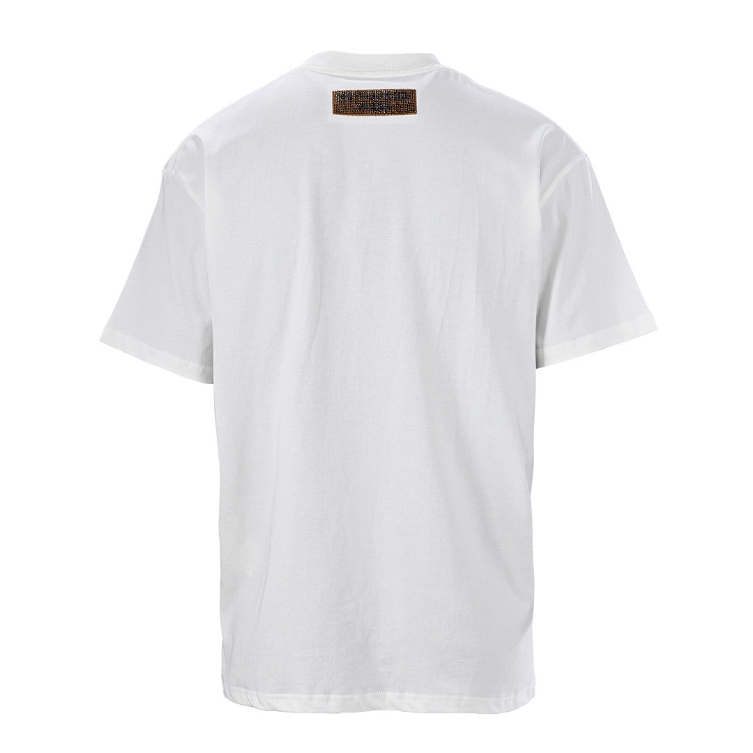 Louis Vuitton Beaded Crew-Neck Short-Sleeve T-Shirt
