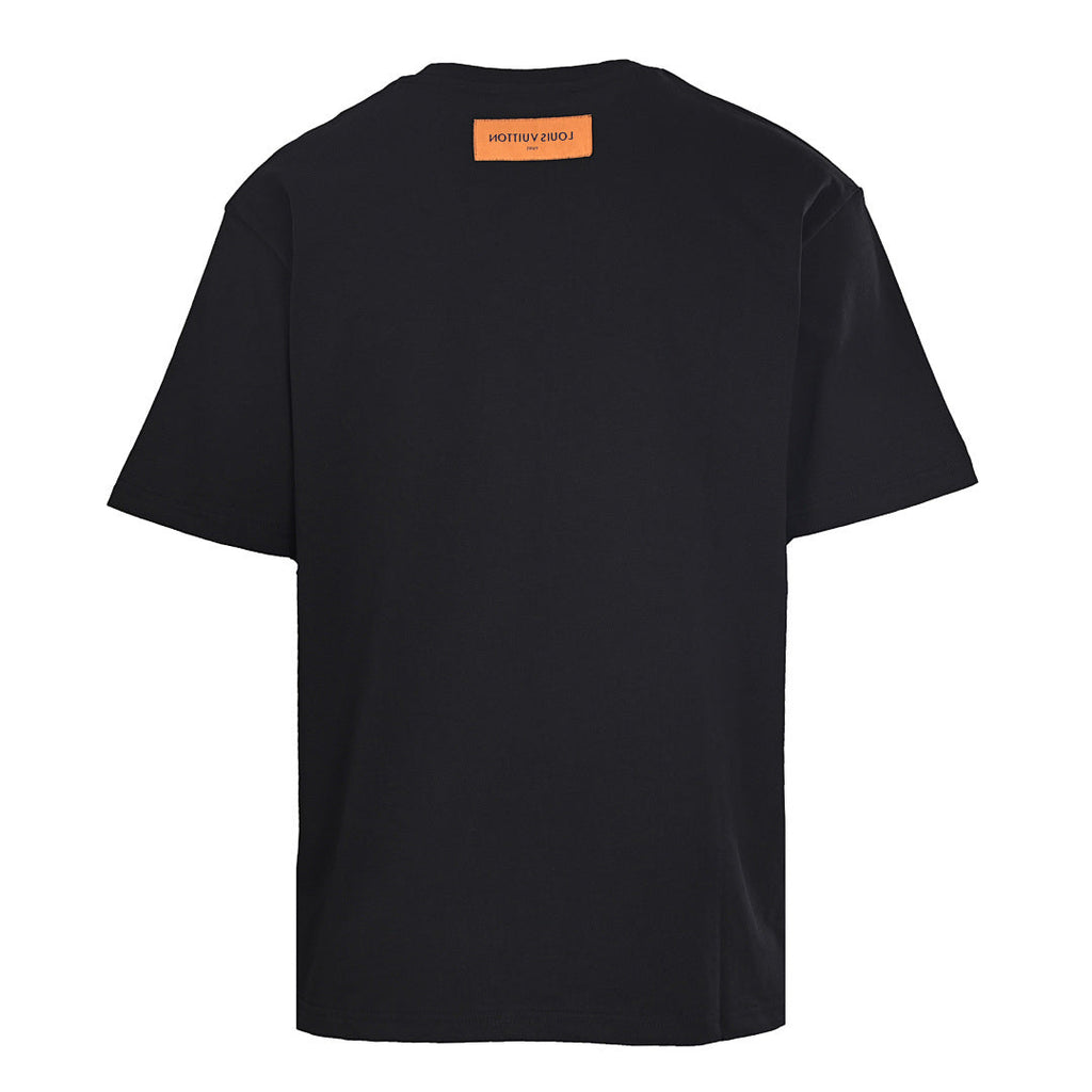Louis Vuitton Chain-Detail Denim Pocket Short-Sleeve T-Shirt