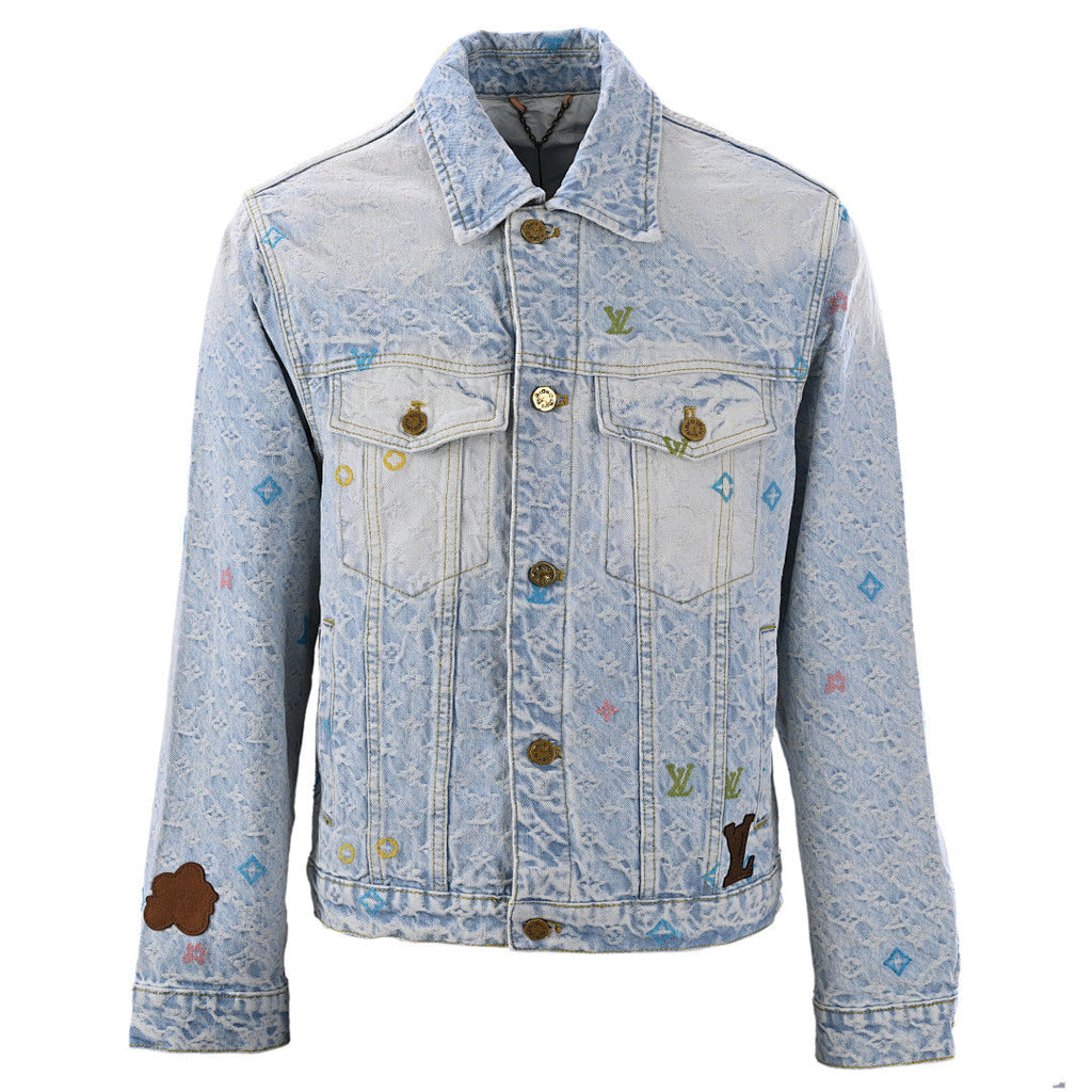 Louis Vuitton x — Collaboration Candy-Embroidered Denim Jacket