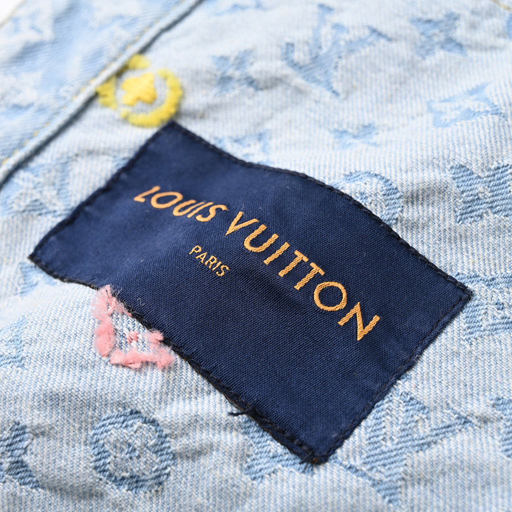 Louis Vuitton x — Collaboration Candy-Embroidered Denim Jacket