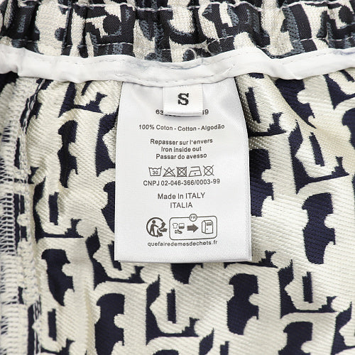 Dior Oblique All-Over Print Shorts with Side Webbing