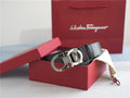Ferragamo Classic Silver-Buckle Leather Belt