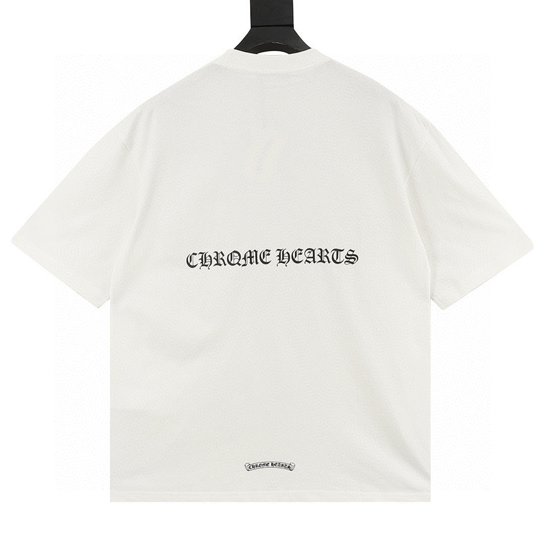 Chrome Hearts Sanskrit Horseshoe Print T-Shirt
