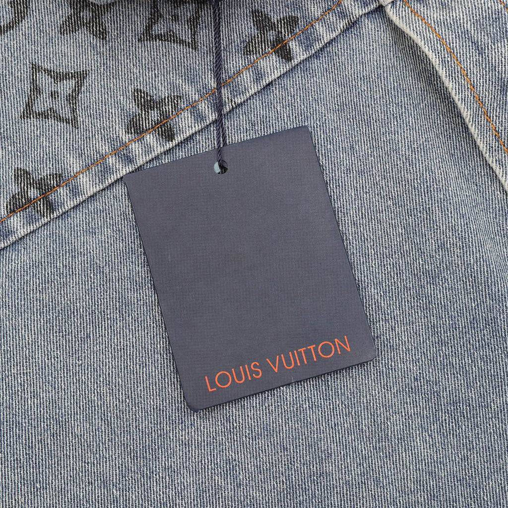 Louis Vuitton Monogram Denim Patchwork Long-Sleeve Jacket