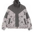 Louis Vuitton Monogram Patchwork Full-Print Trench Coat-Style Zip Jacket