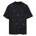 Louis Vuitton All-Over Monogram Short-Sleeve T-Shirt with Embroidered Clover Accents