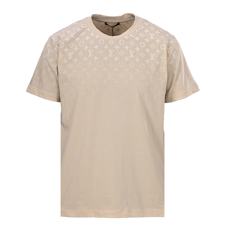 Louis Vuitton Gradient Shoulder-Letter Short-Sleeve T-Shirt