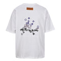 Louis Vuitton Gradient Shoulder-Letter Short-Sleeve T-Shirt