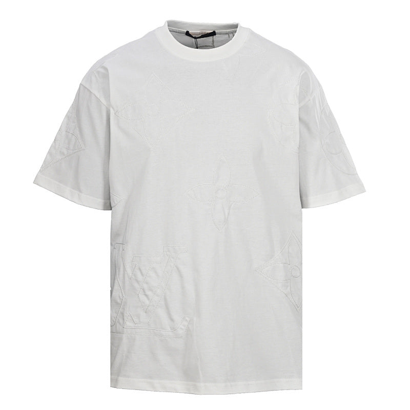 Louis Vuitton Beaded Crew-Neck Short-Sleeve T-Shirt