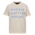 Louis Vuitton Blue Short-Sleeve T-Shirt with Knitted Embroidery