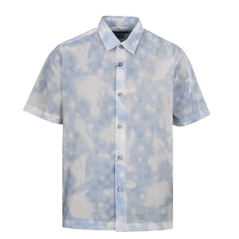 Louis Vuitton Overprinted Logo Short-Sleeve Shirt