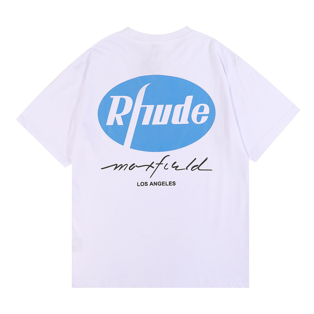 Rhude T-shirt Micro Eagle Letter Print Short Sleeve T-shirt