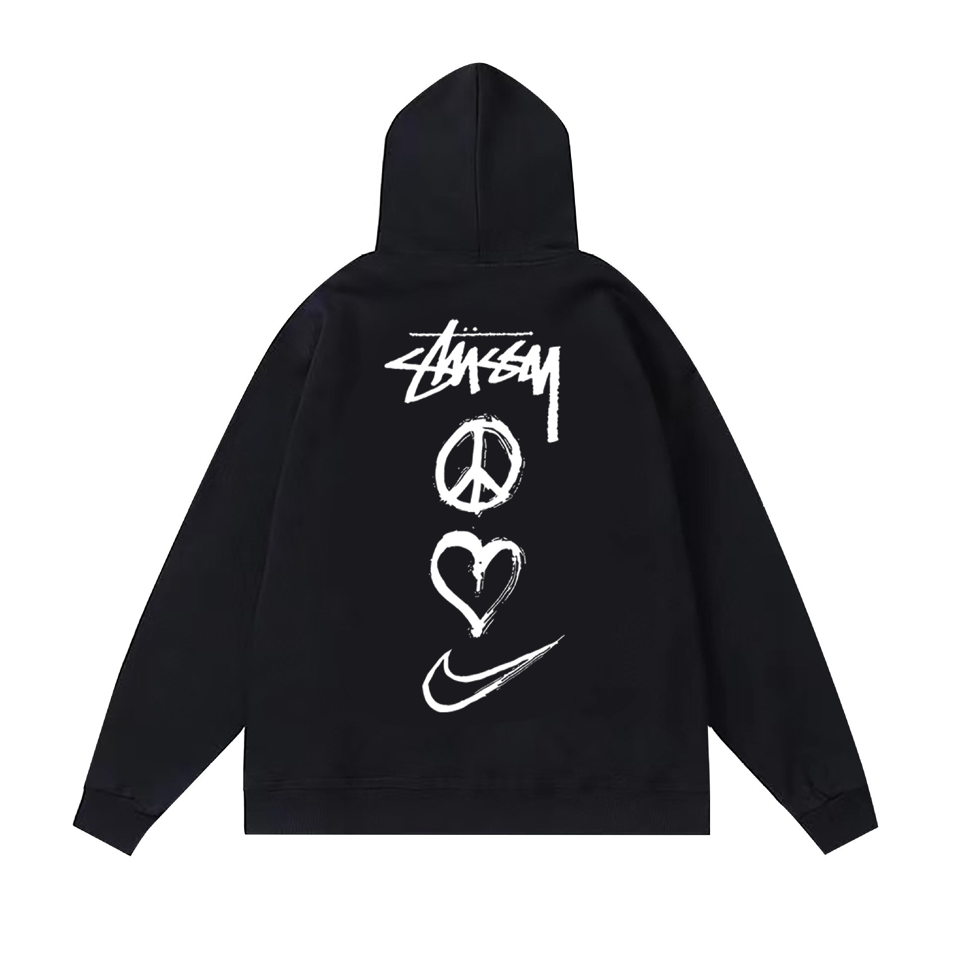 Stussy Hoodie Fall/Winter Fleece Hooded Sweater
