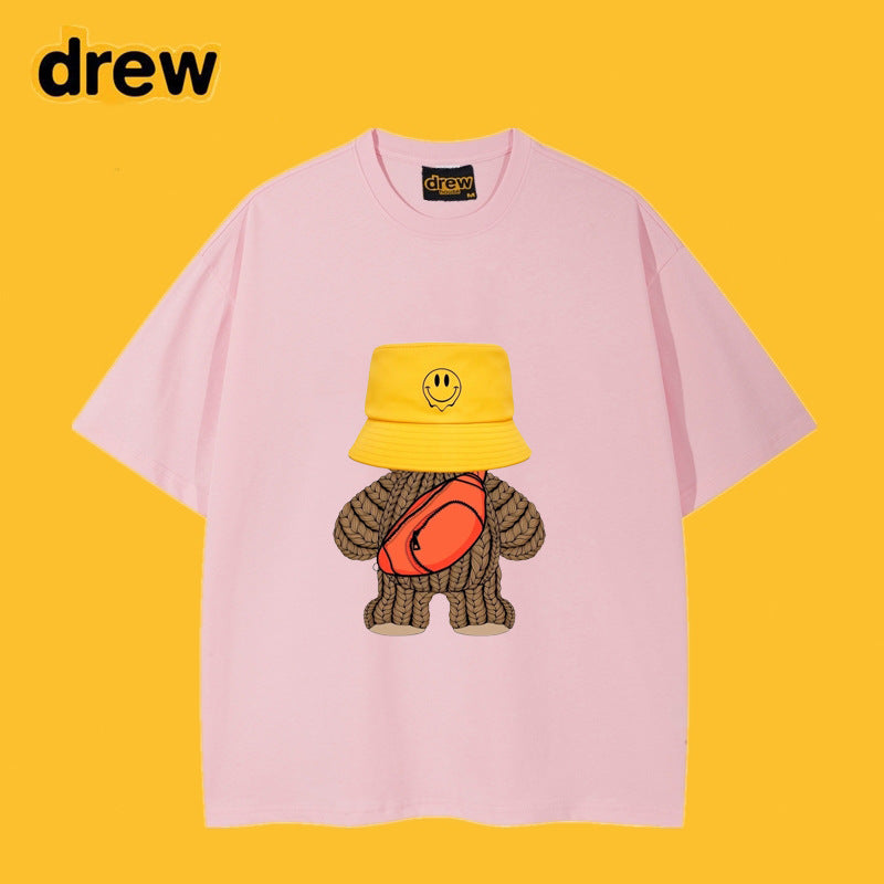 Drew T-shirts Teddy Bear Smiley Printed T-shirt
