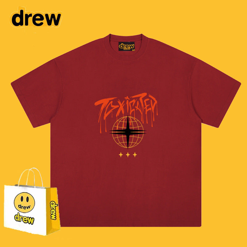 Drew T-shirts Short Sleeve Earth Print T-shirt