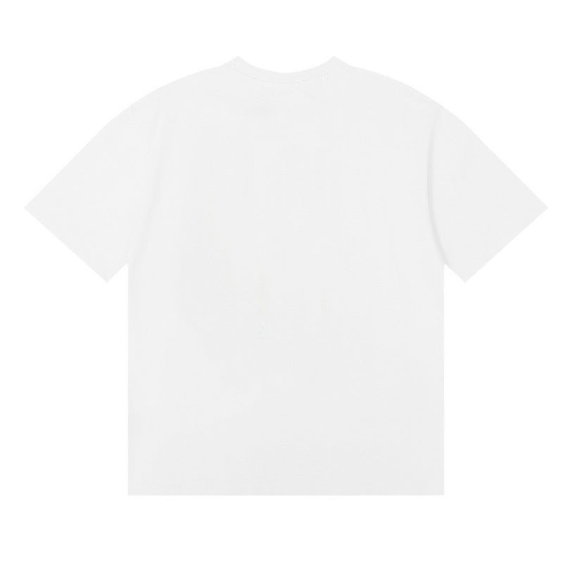 Rhude T-shirt Racing Formula Letter Logo Pattern Short Sleeve T-shirt