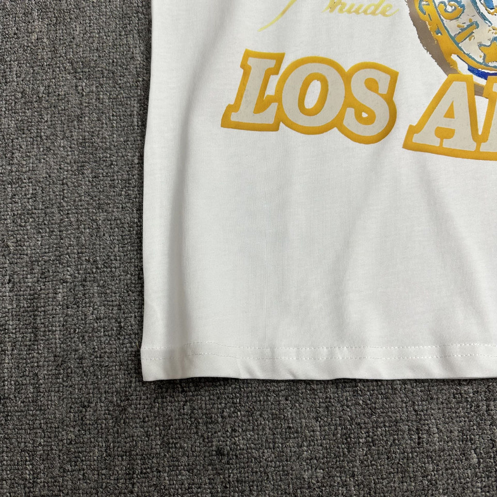 Rhude T-shirt Micro Label Champion Ring Printed Short Sleeve T-shirt