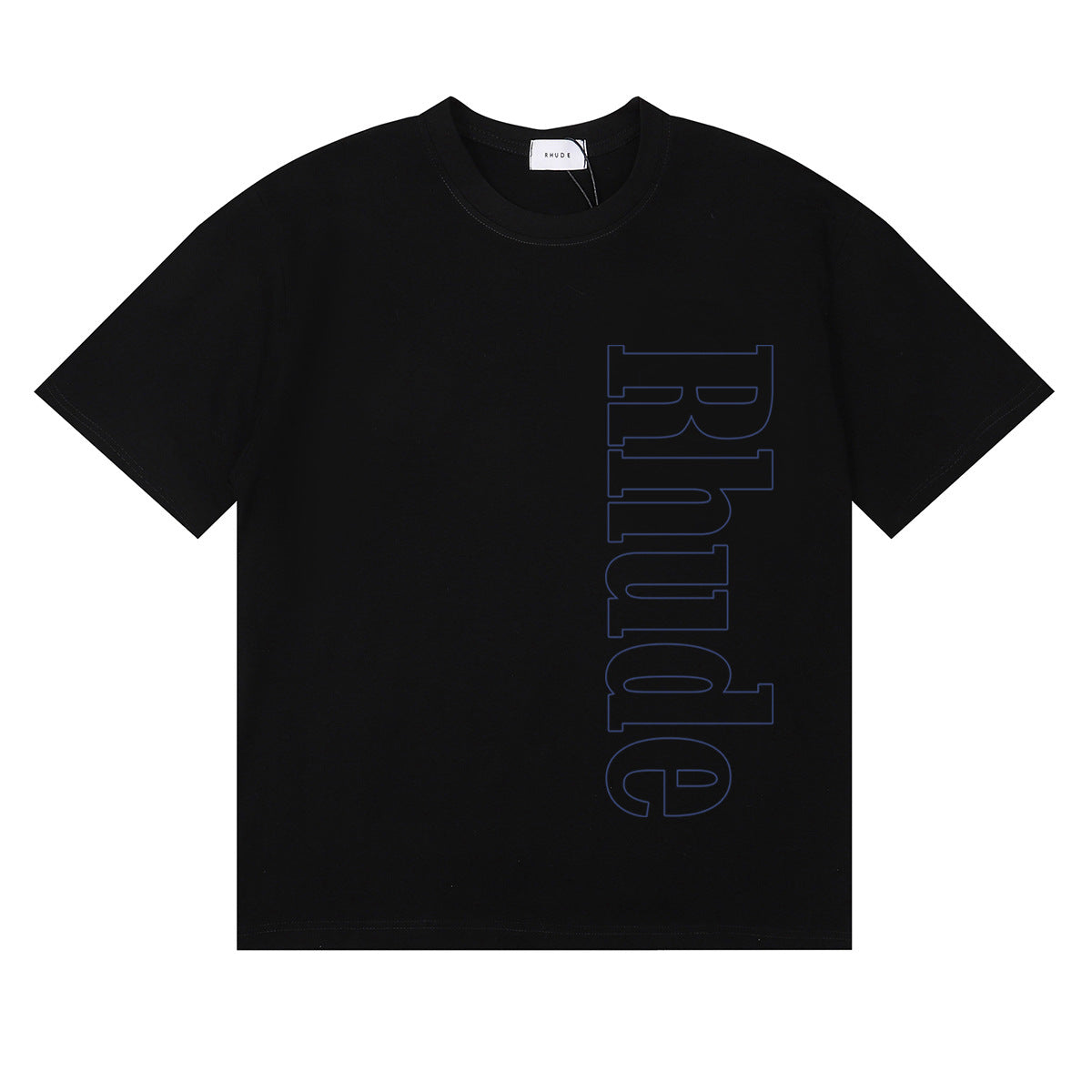 Rhude T-shirt Micro Label Letter Skull Print Short Sleeve T-shirt