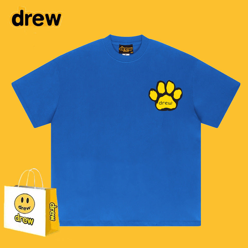 Drew T-shirts Short Sleeve Smiley round Neck Short Sleeve