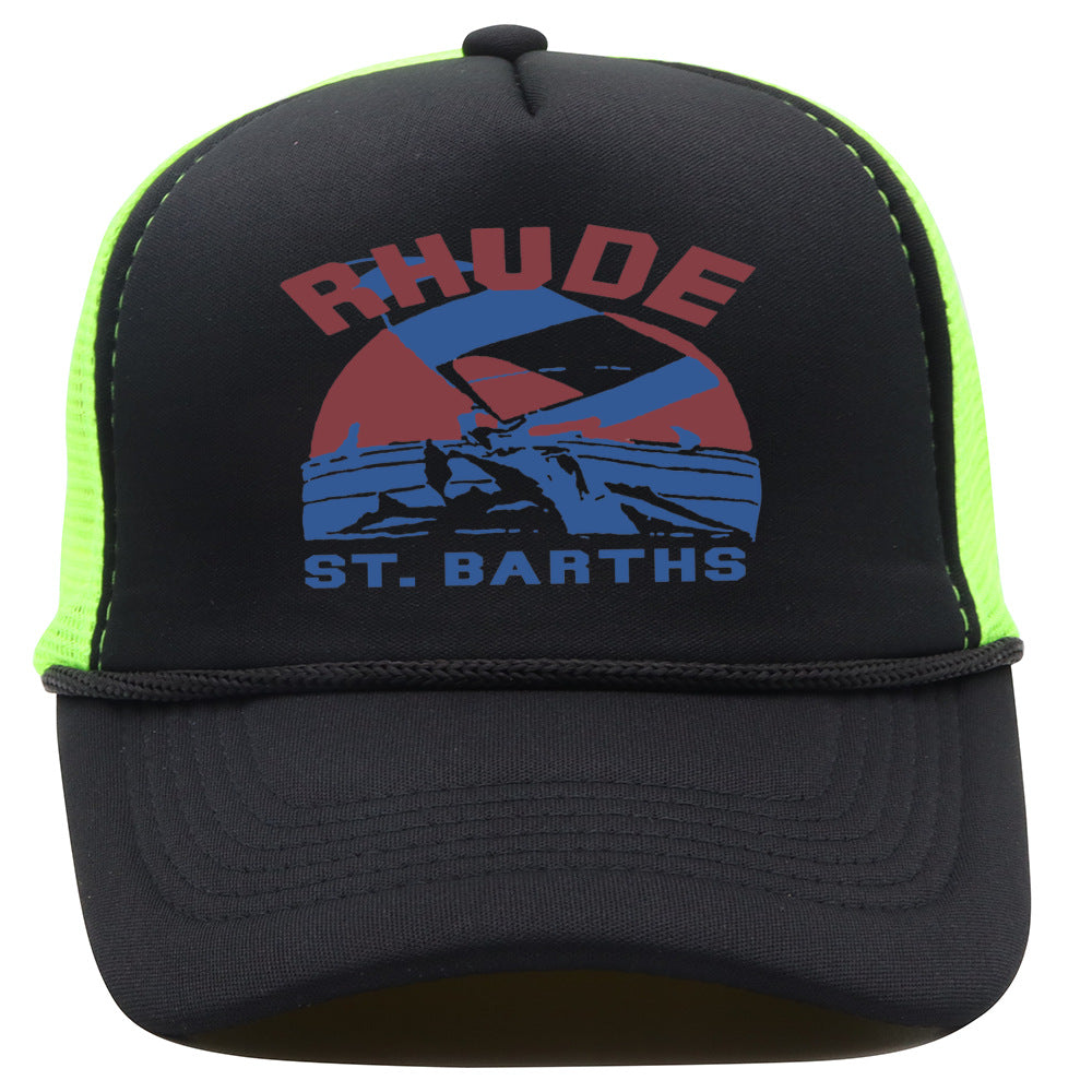 Rhude Hat Retro Outdoor Shade Baseball Net Cap