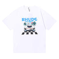 Rhude T-shirt F1 Racing Letter Logo Pattern Short Sleeve T-shirt