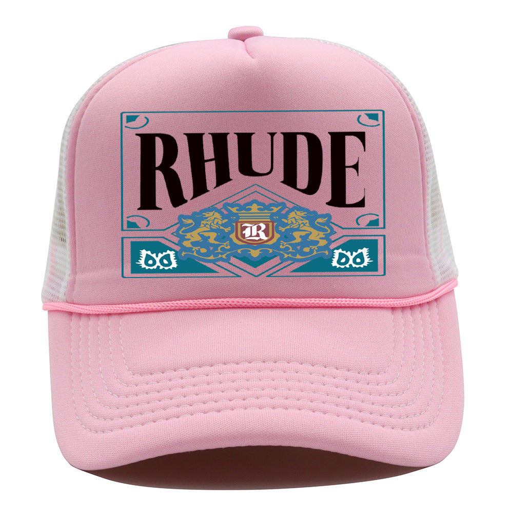 Rhude Hat Shade Mesh Cap Casual Baseball Cap Couple