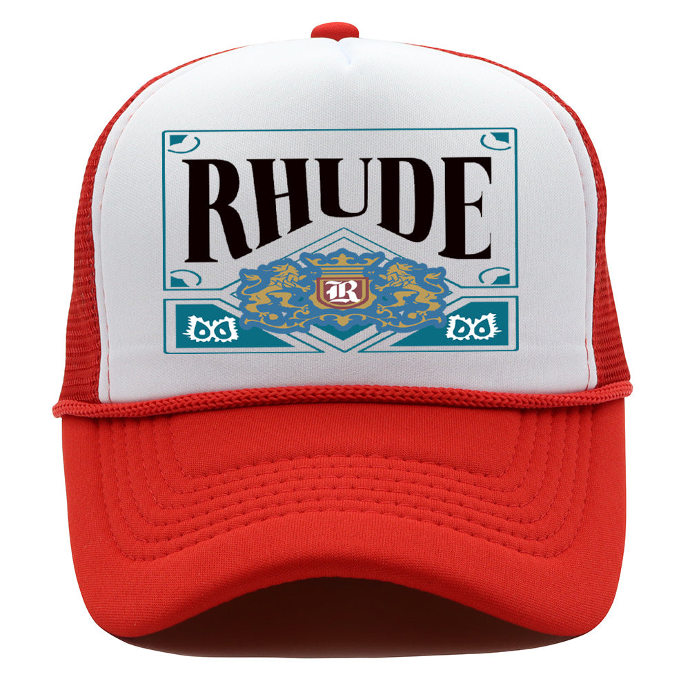 Rhude Hat Shade Mesh Cap Casual Baseball Cap Couple