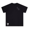 Chrome Heart T Shirts Croix Printed Short Sleeve T-Shirt Loose