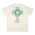 Chrome Heart T Shirts Cross Print Short Sleeve T-Shirt Loose