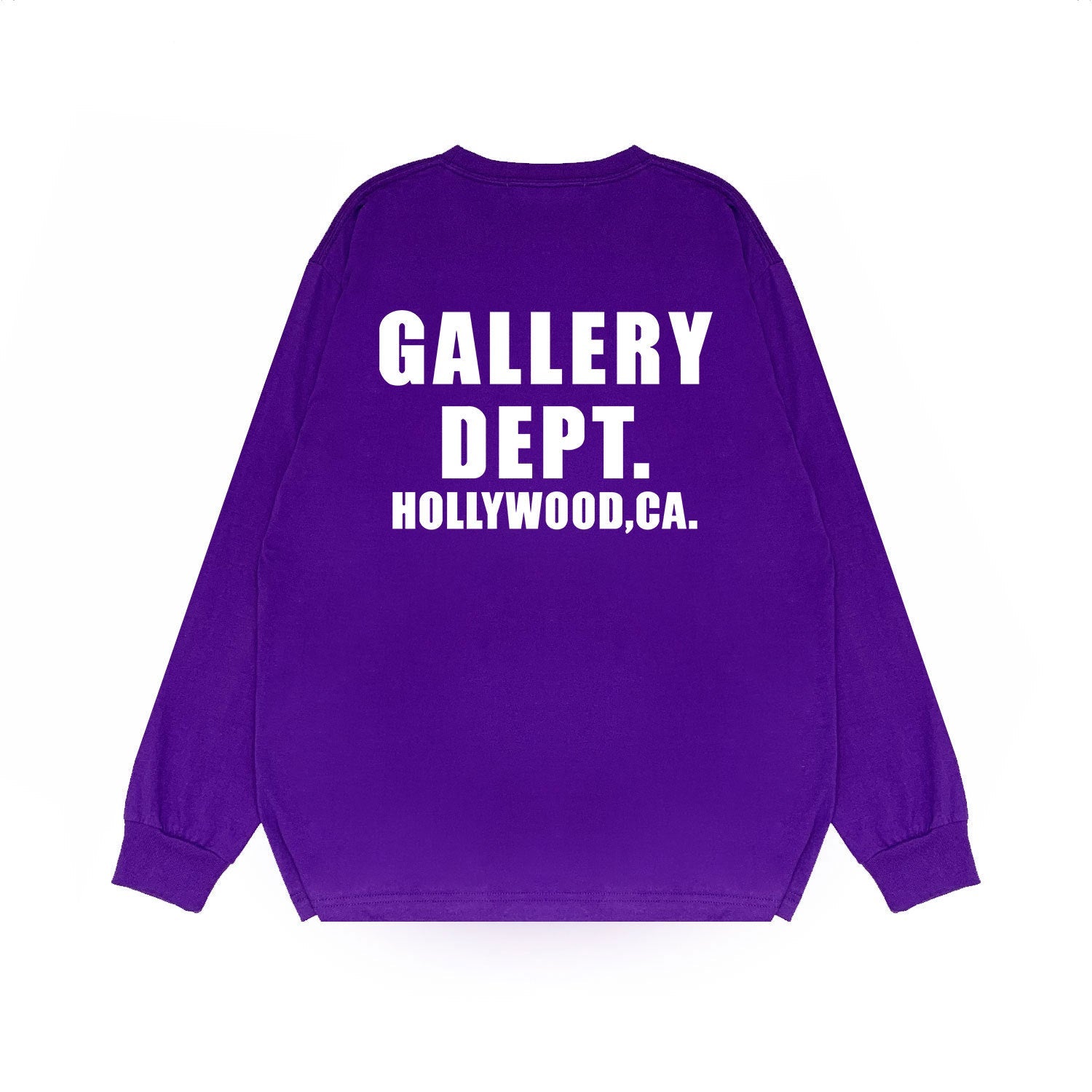 Gallery Dept Long Sleeved Shirt Fashion Brand Long Sleeve Long-Sleeved T-shirt Blouse