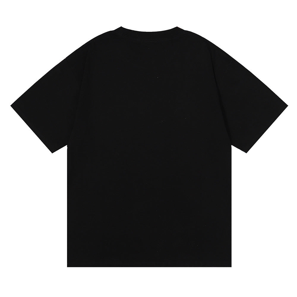 Rhude T-shirt Rose Mirror Print Short Sleeve T-shirt