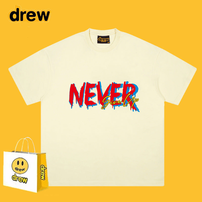 Drew T-shirts Printed Smiley T-shirt Loose
