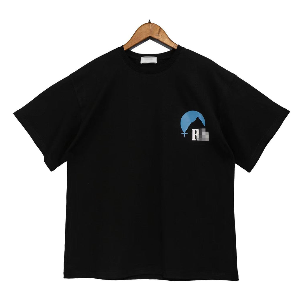 Rhude T-shirt Classic Sunset Theme Printed Short Sleeve T-shirt