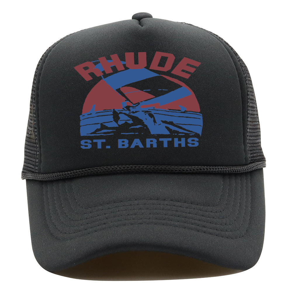 Rhude Hat Retro Outdoor Shade Baseball Net Cap