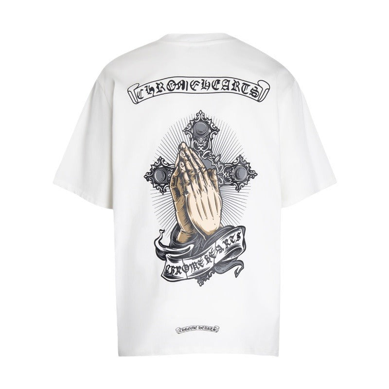 Chrome Heart T Shirts T-Shirt Loose Cross Print