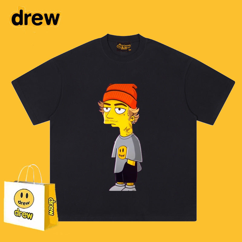 Drew T-shirts Short Sleeve Printed T-shirt Loose
