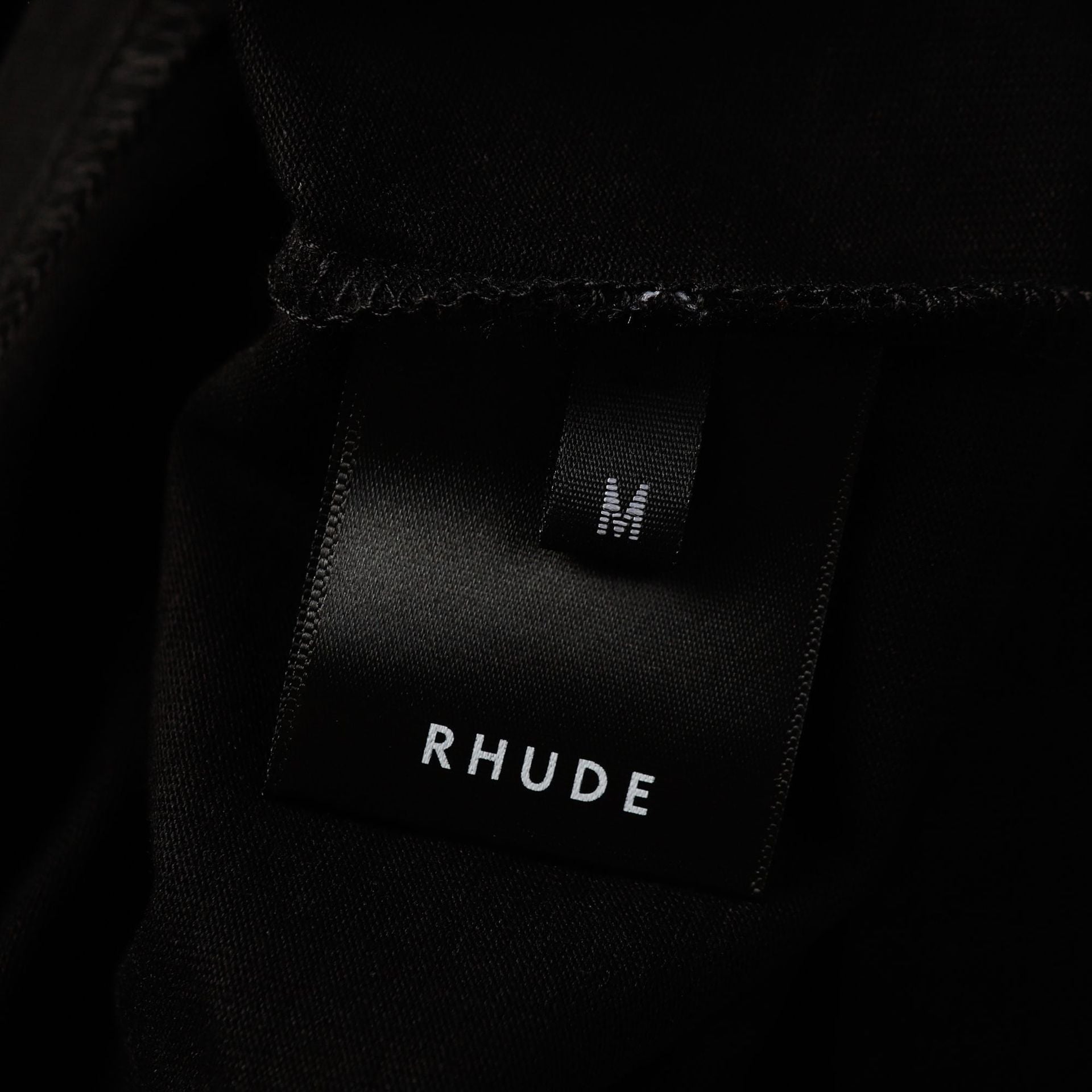 Rhude T-shirt Striped Sunset Snow Mountain Print Short Sleeve T-shirt