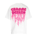 Chrome Heart T Shirts Croix Flame Sanskrit Embroidery Printed T-Shirt Fashion Short Sleeve