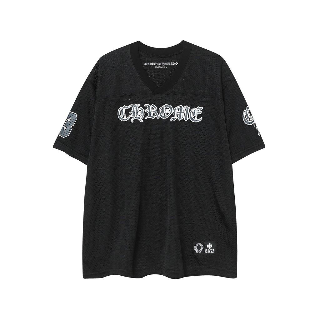 Chrome Heart T Shirts Croix Cross Color Leather Printed Short Sleeve T-Shirt