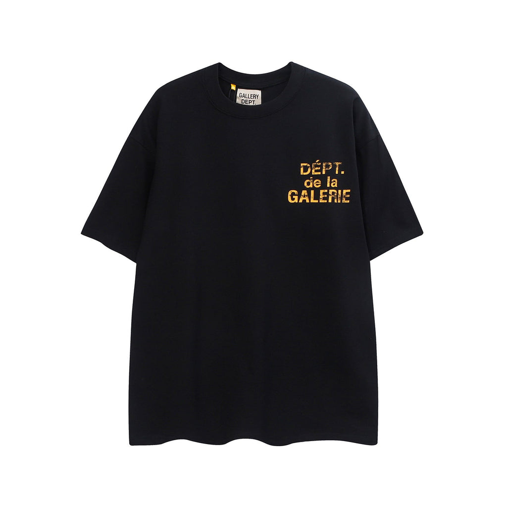 Gallery Dept T Shirts Men's High Street Gallery Dept Letter Print BF Loose