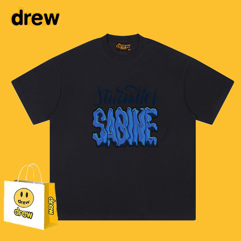 Drew T-shirts Smiley Letter Printed T-shirt