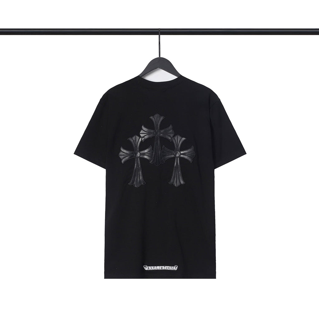 Chrome Heart T Shirts Chrome Hearts Sanskrit Horseshoe Short Sleeve T-Shirt