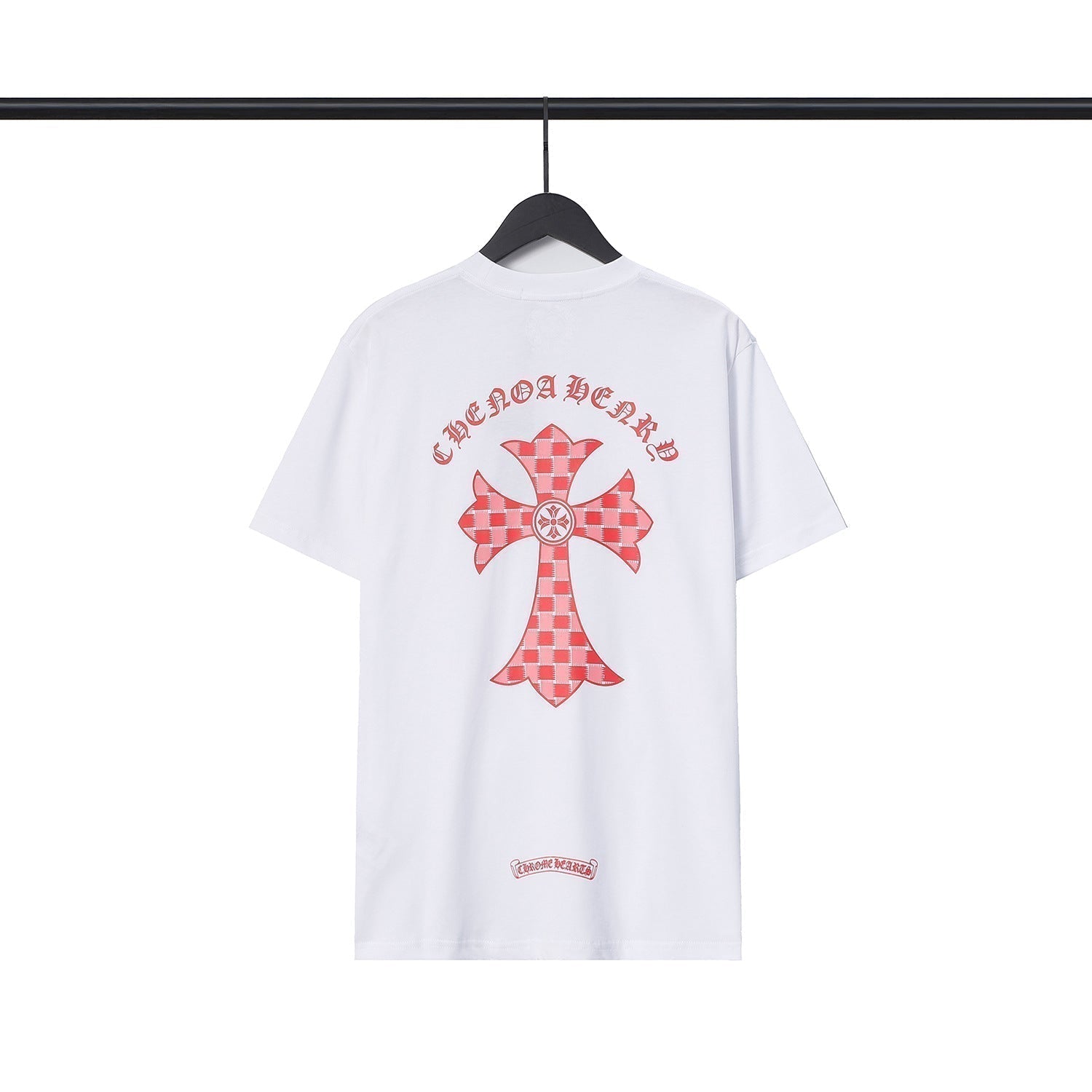 Chrome Heart T Shirts Sanskrit Color Printing Loose Cotton Casual Crew Neck Short Sleeve T-Shirt