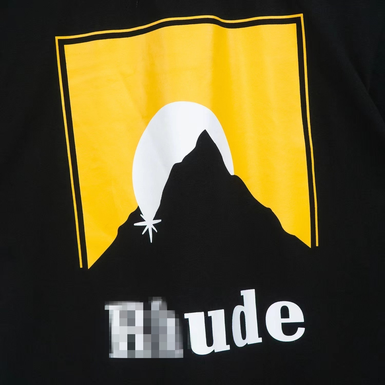 Rhude T-shirt Classic Sunset Theme Printed Short Sleeve T-shirt
