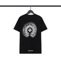 Chrome Heart T Shirts Sanskrit cross logo short-sleeved men's T-shirt