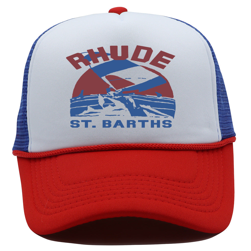 Rhude Hat Retro Outdoor Shade Baseball Net Cap