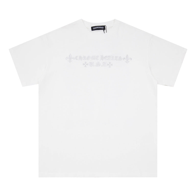 Chrome Heart T Shirts Croix Sanskrit Cross Horseshoe Old T-Shirt