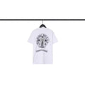 Chrome Heart T Shirts Croix Cross Color Leather Printed Short Sleeve T-Shirt